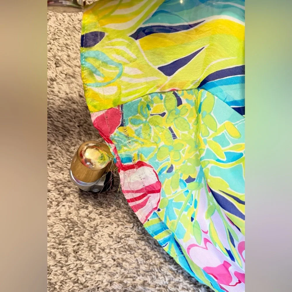 HTF RARE Claudie Silk Jeweled Maxi Dress. HEM FLAWED. see photos. Size 6 - Picture 7 of 16